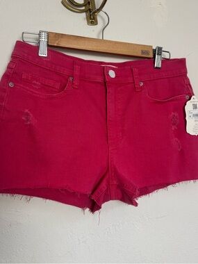 Altar’d State Hot Pink Denim Shorts